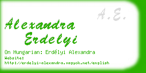 alexandra erdelyi business card