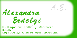 alexandra erdelyi business card